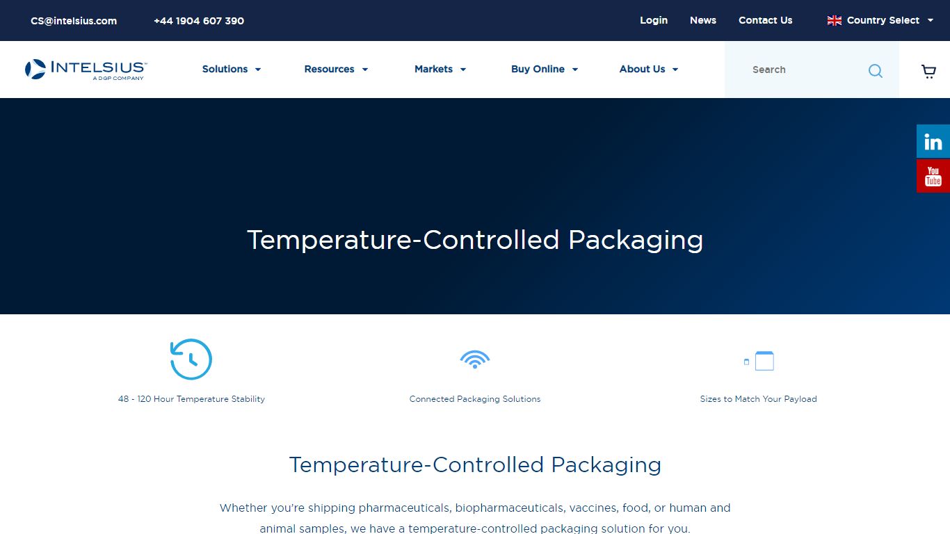 Temperature-Controlled Packaging - Intelsius | Cold Chain Solutions